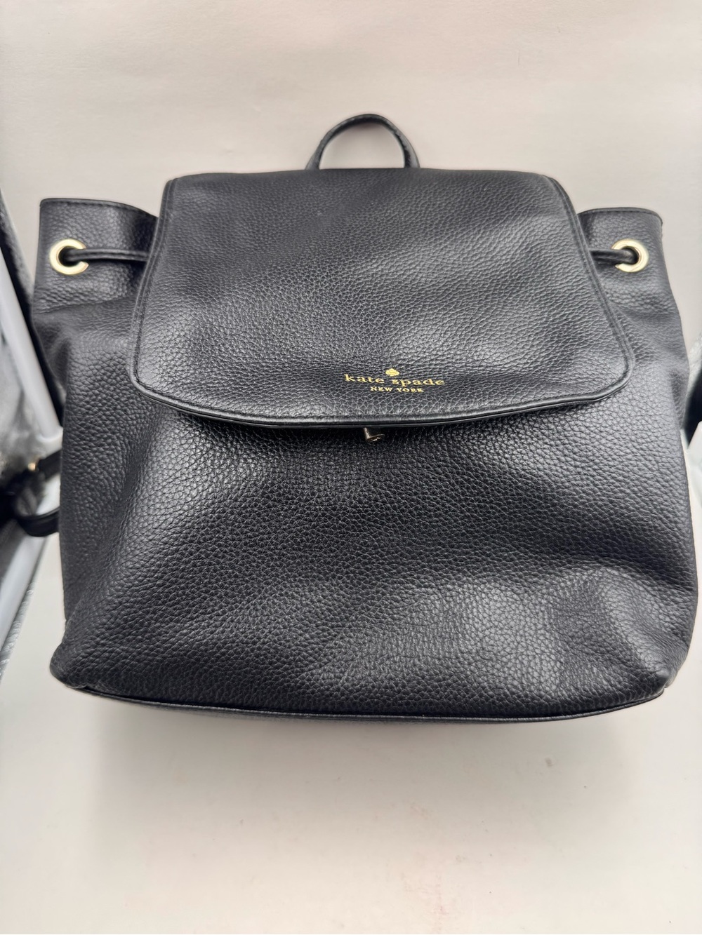 Kate Spade Mulberry Street Small Breezy Black Leather Backpack WKRU3939